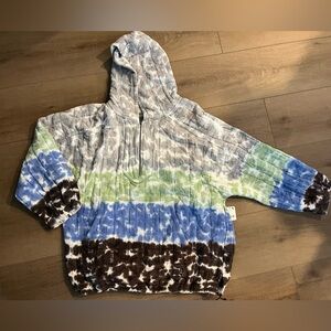 Free People Movement oversized tie dye hoodie